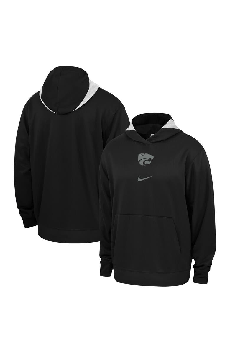 Nike Men's Nike Black Kansas State Wildcats Basketball Spotlight Performance Pullover Hoodie, Main, color, Black