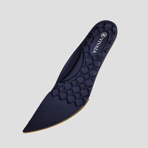Vivaia Pointed-toe Kitten Heels In Navy