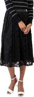 GIBSONLOOK Party Lace Midi Skirt