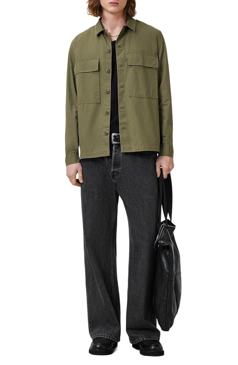 AllSaints Service Long Sleeve Button-Up Shirt, Alternate, color, 