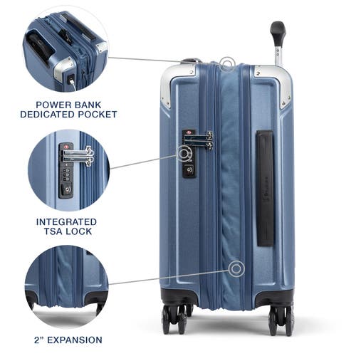 Travelpro Platinum Elite Hardside Expandable Compact Carry-on 20-inch Spinner In Dark Sky Blue