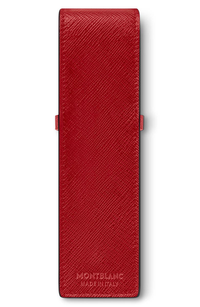 Montblanc Sartorial Leather 2-Pen Pouch, Alternate, color, 