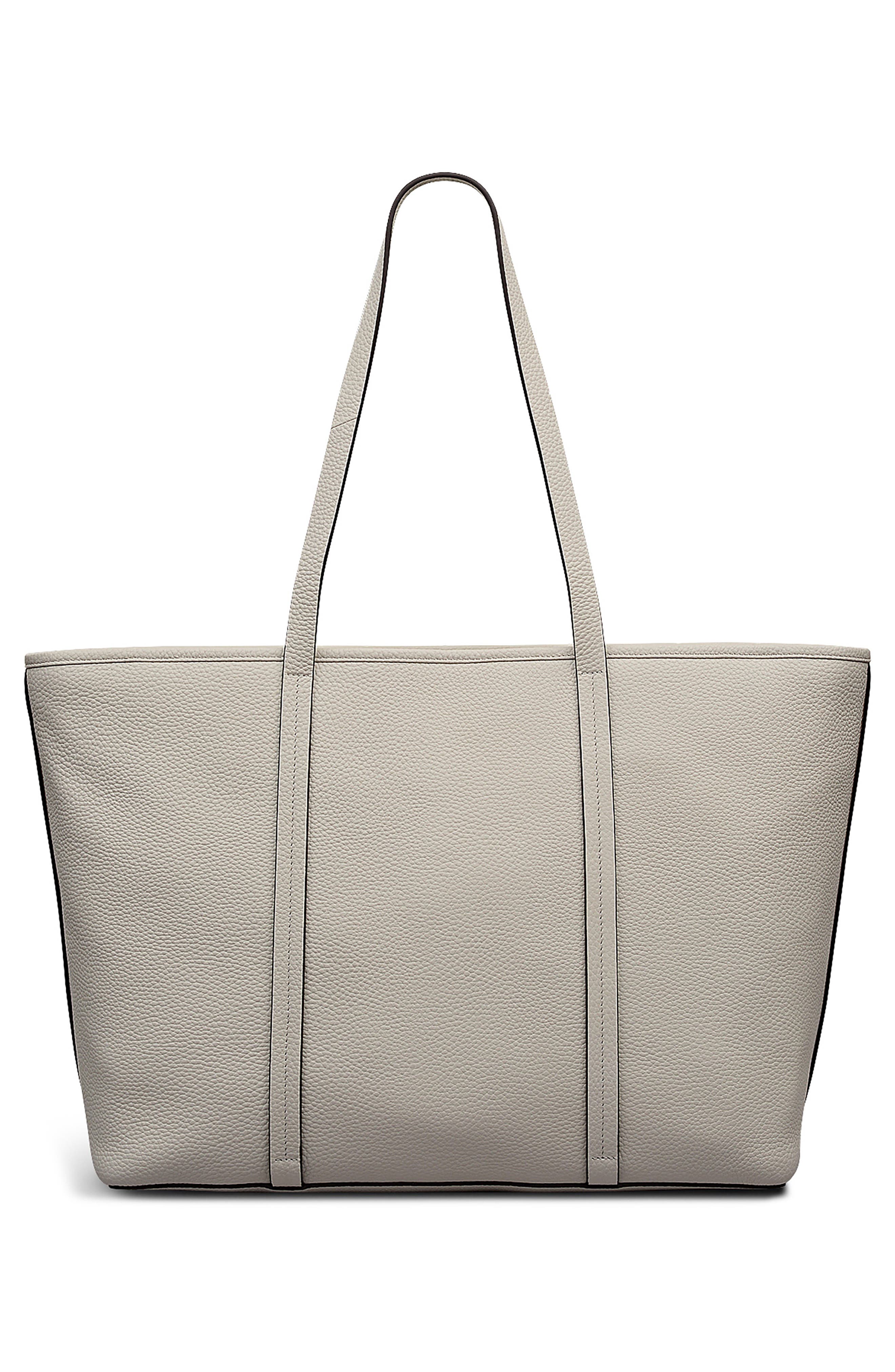 Radley Templeton Place Large Leather Tote Bag, Alternate, color, Snow