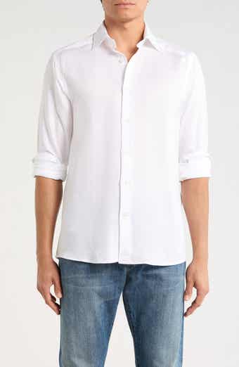 Jack Victor Herschel Linen & Tencel™ Blend Button-Up Shirt
