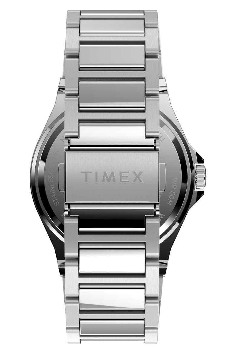 Essex Avenue Thin Bracelet Watch, 40mm, Alternate, color, SILVER/ BLUE/ SILVER