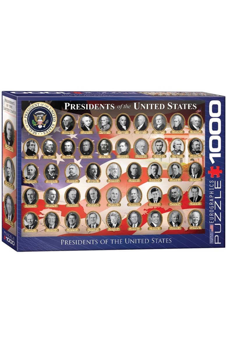 Presidents of the United States 1000 Piece Puzzle, Main, color, Multicolored