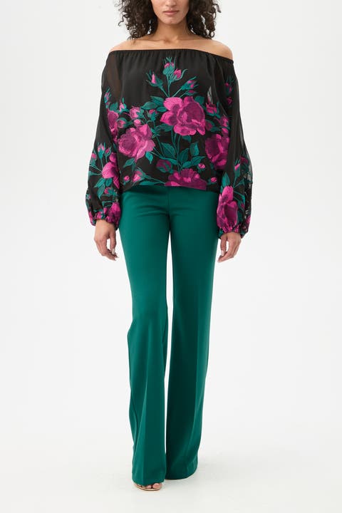 Soho 2 Off the Shoulder Embroidered Top