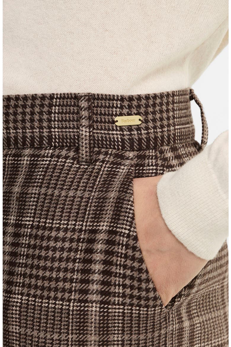 Amryn Plaid Wool Blend Pants, Alternate, color, PRINCE OF WALES/ GANACHE