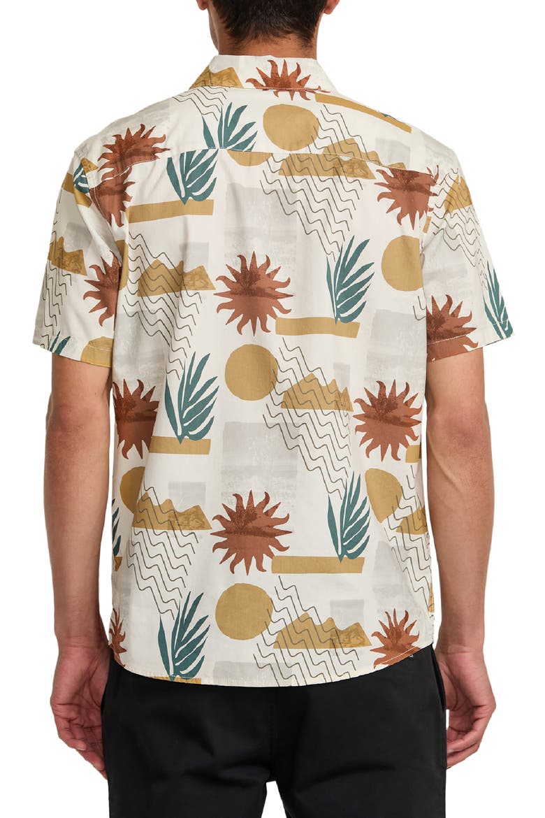 Anytime Short Sleeve Button-Up Shirt, Alternate, color, NATURAL