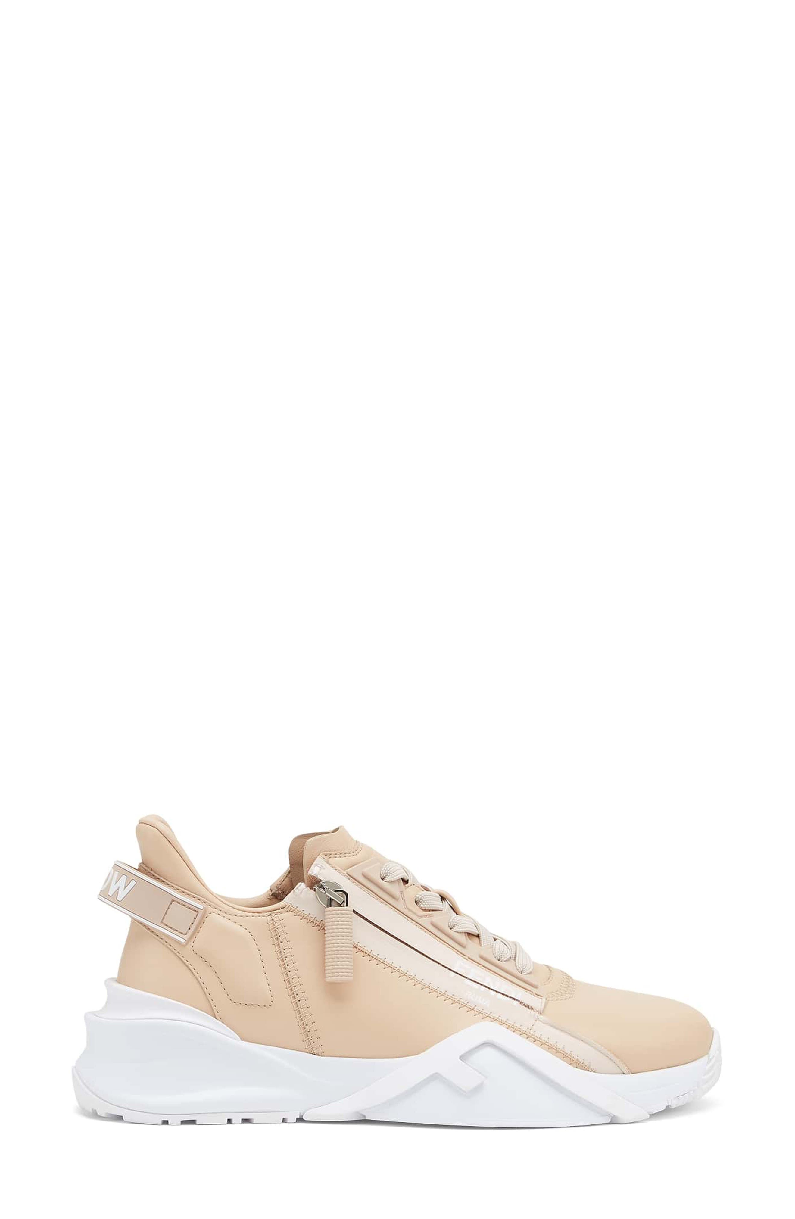 Flow Logo Low Top Sneaker, Alternate, color, POUDRE