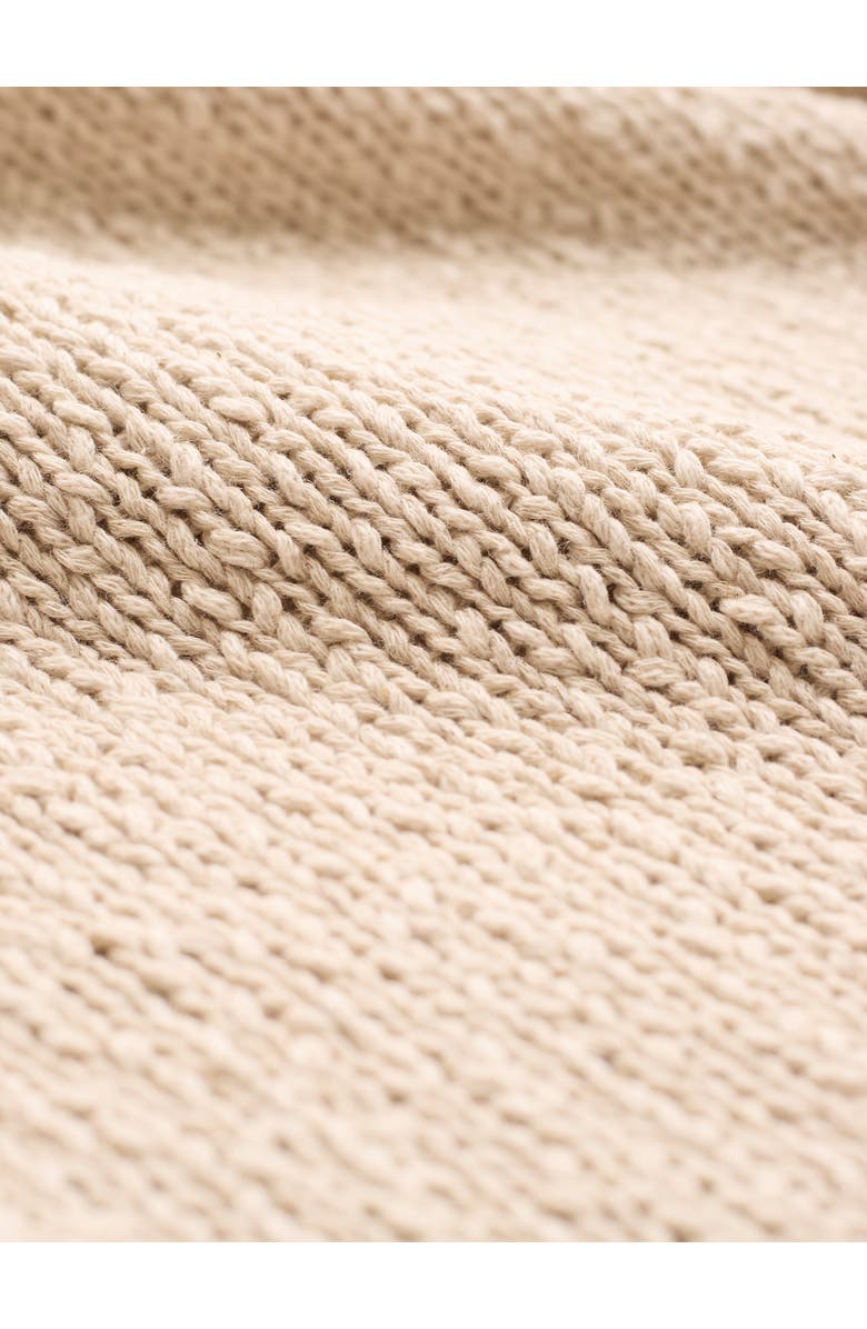 Celtic & Co. Slub Knit Button Detail Sweater, Alternate, color, Oatmeal