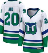 FANATICS Women's Fanatics Branded Sebastian Aho White Carolina Hurricanes Whalers Premier Breakaway Jersey