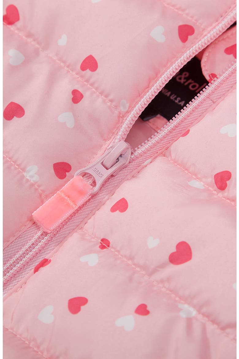 Lightweight Puffer Jacket, Alternate, color, Pink Hearts