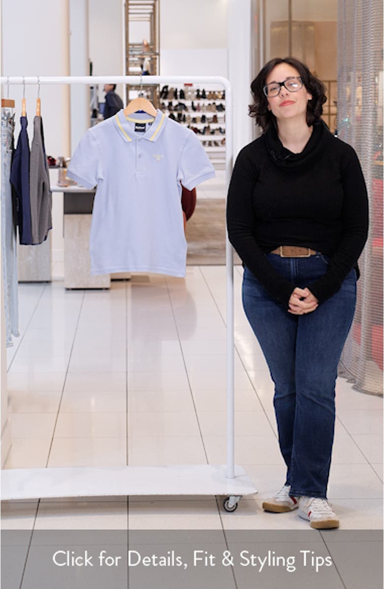 Kids' Oakside Tipped Cotton Piqué Polo, sales video thumbnail