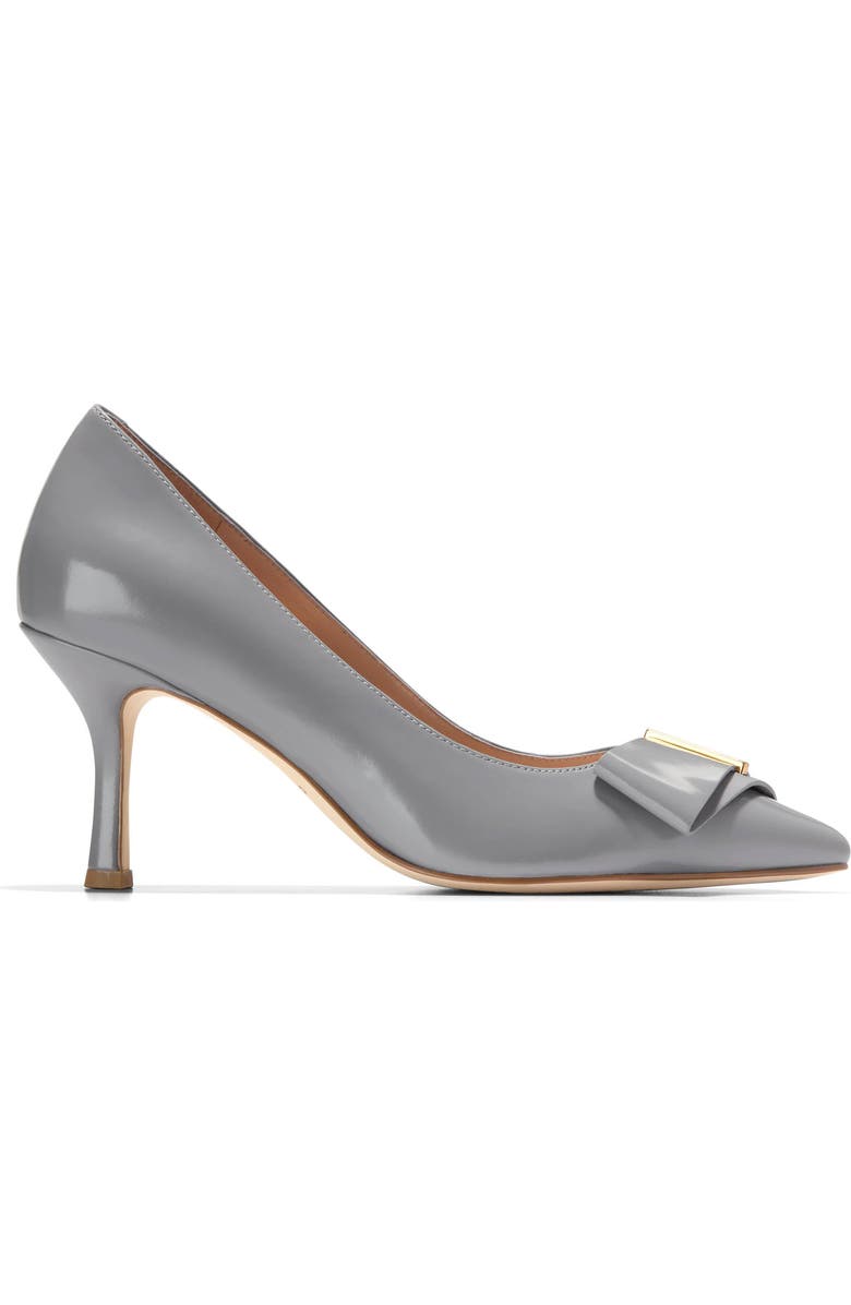 Cole Haan Felicia Bow Pointed Toe Pump, Alternate, color, Frost Gray Box Ltr