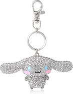 Hello Kitty Cinnamoroll Crystal-Embellished Keychain Travel Bag Charm