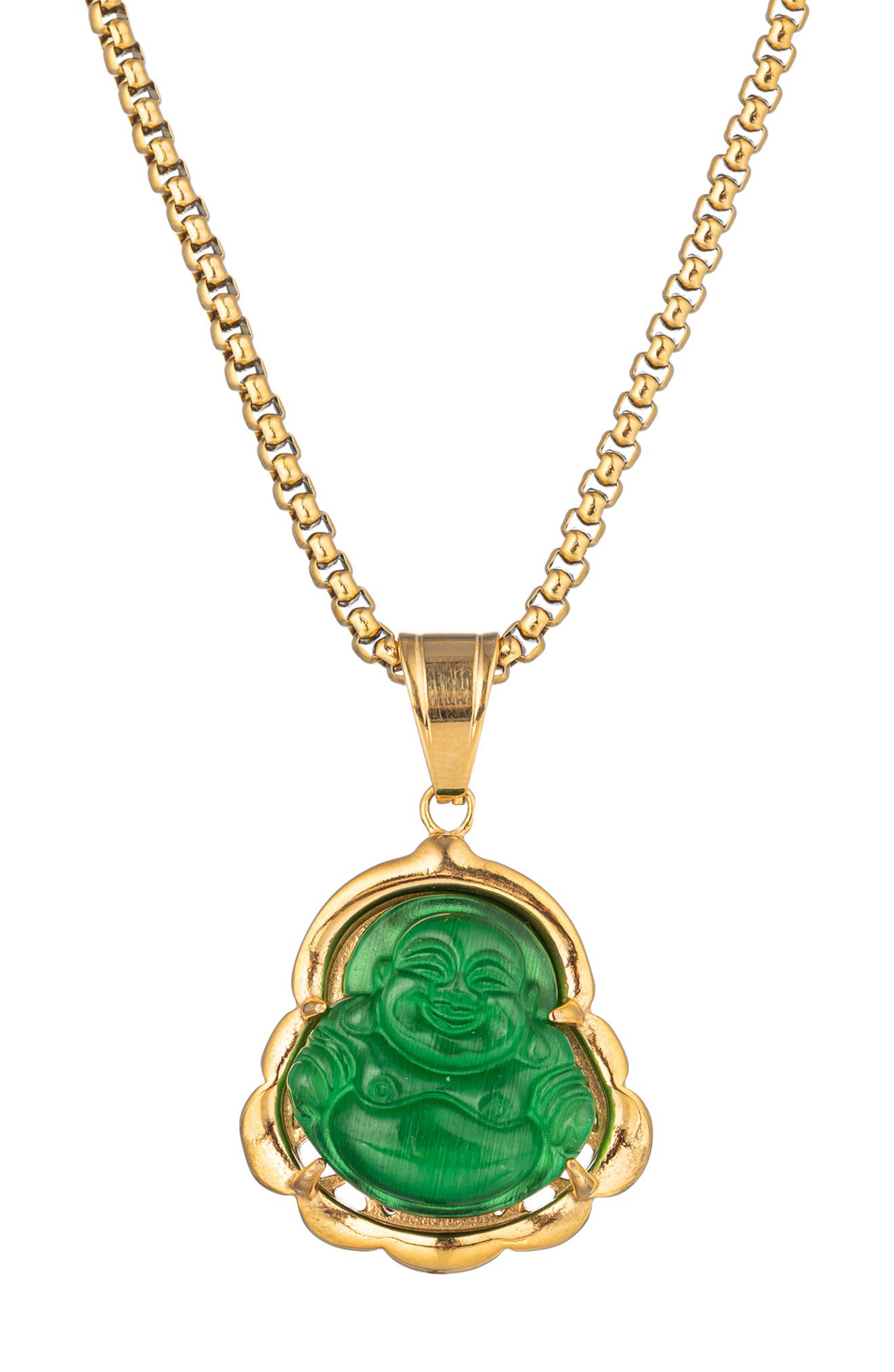 EYE CANDY LOS ANGELES Buddha Pendant Necklace