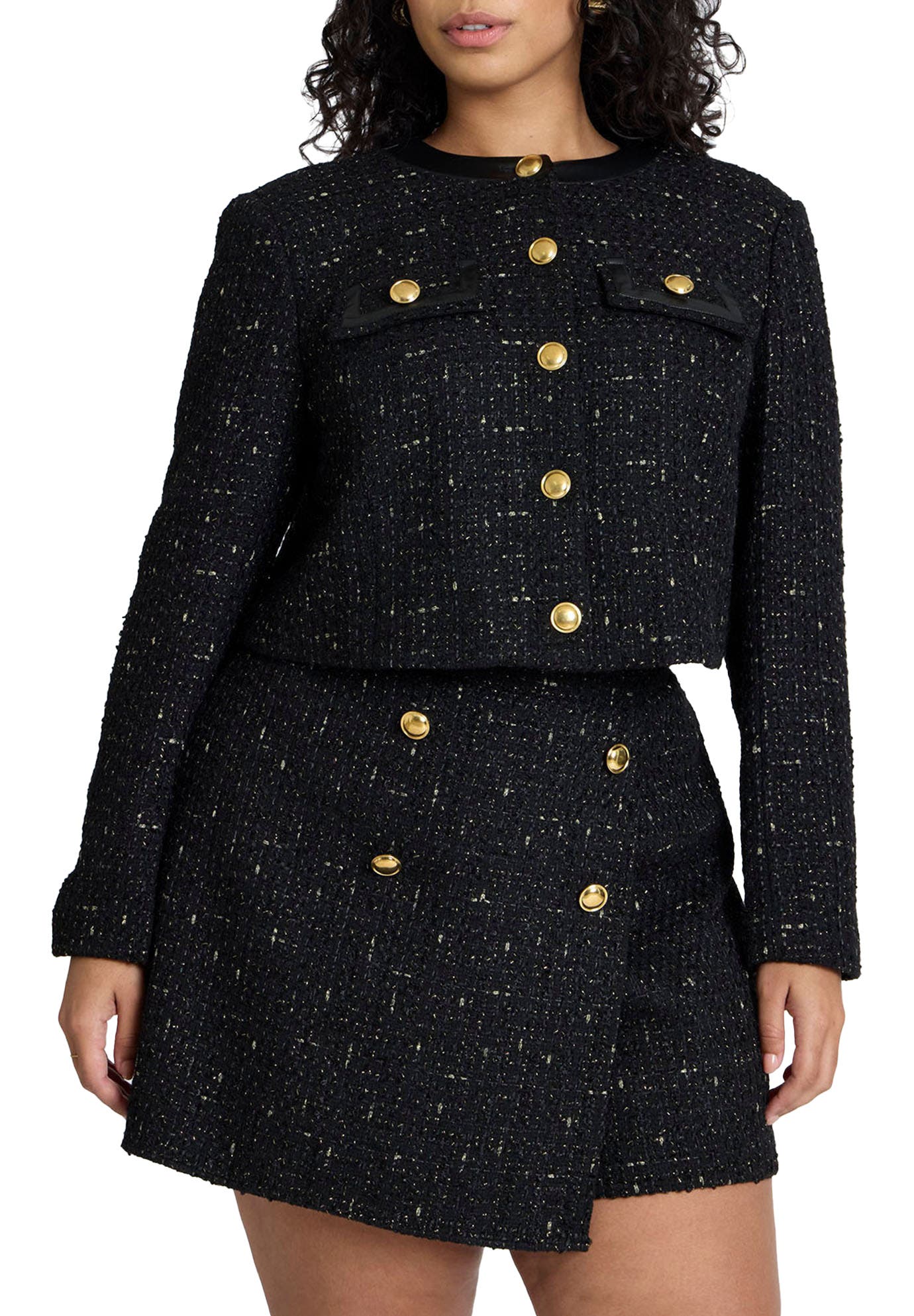 Cropped Tweed Jacket