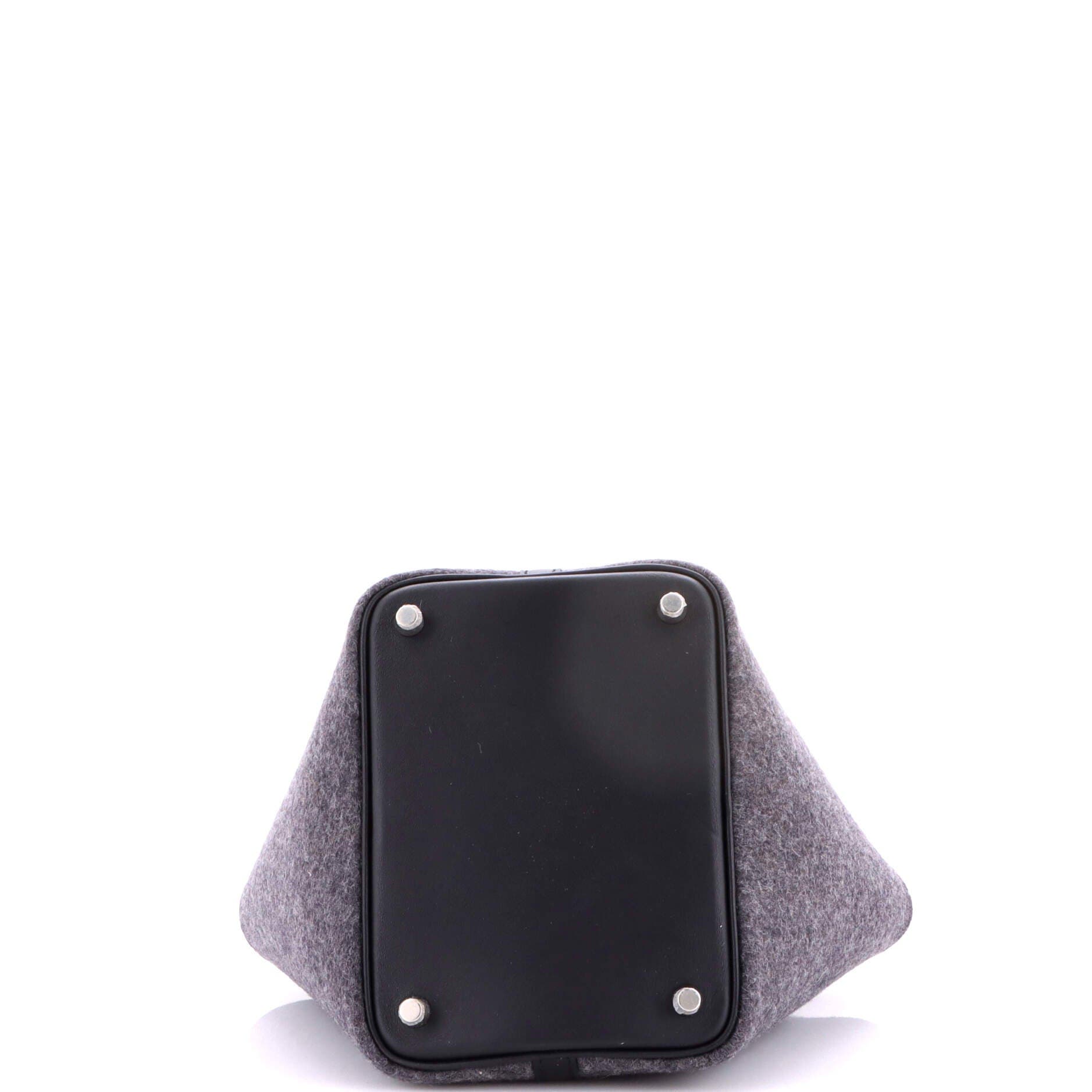 Picotin Lock Bag Felt with Leather PM, Alternate, color, Grey