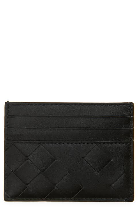 Intrecciato Leather Card Case