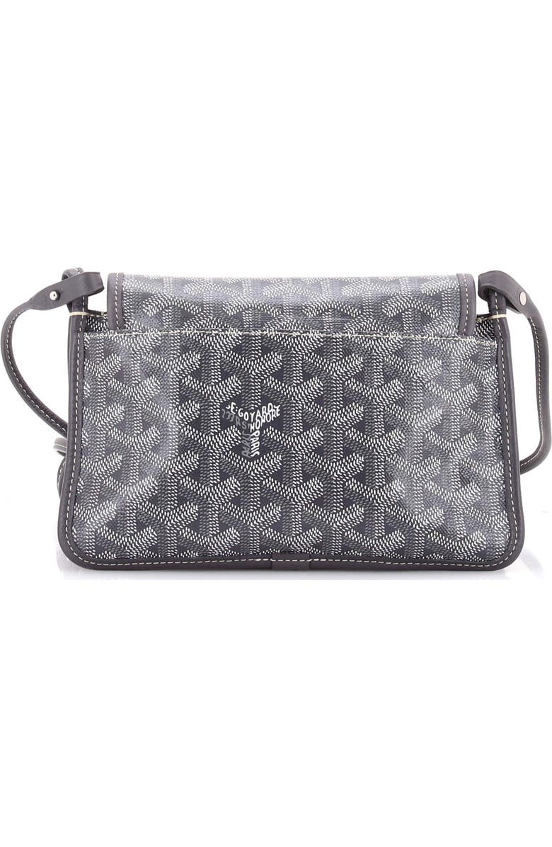 Pre-Owned Goyard Plumet Clutch Wallet Printed Coated Canvas, Alternate, color, Gray