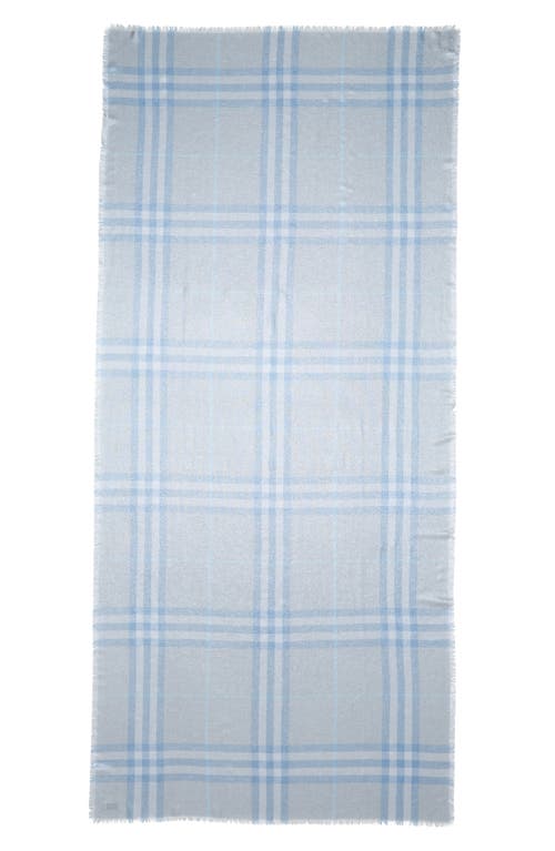 BURBERRY BURBERRY METALLIC WOOL & SILK SCARF