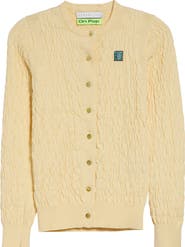 CONNER IVES The Shirred Knit Cotton & Cashmere Cardigan