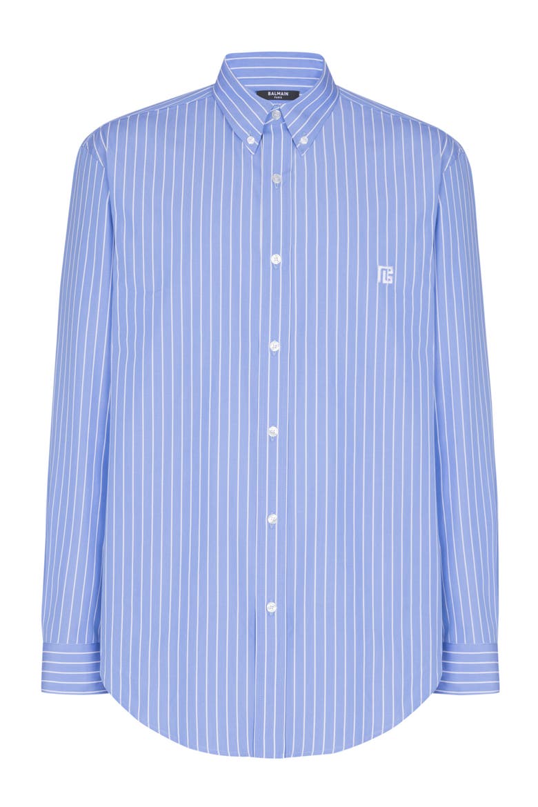 Striped regular-fit shirt, Alternate, color, blue