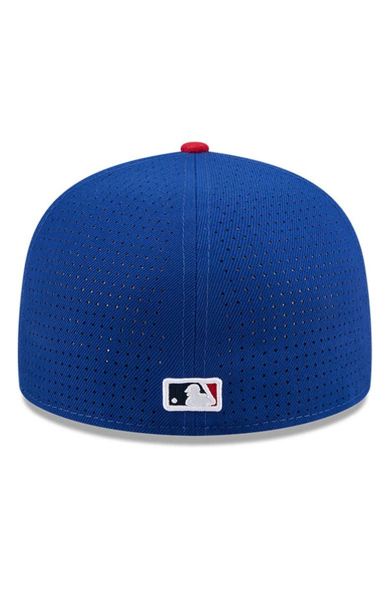 New Era Men's New Era Blue/Red  Chicago Cubs 2025 MLB All-Star Game Workout Side Patch 59FIFTY Fitted Hat, Alternate, color, 