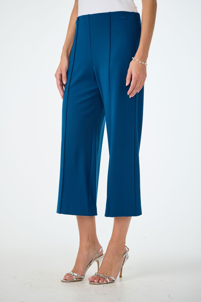 Santo Ponte Cropped Wide Leg Pant, Alternate, color, Burle Blue