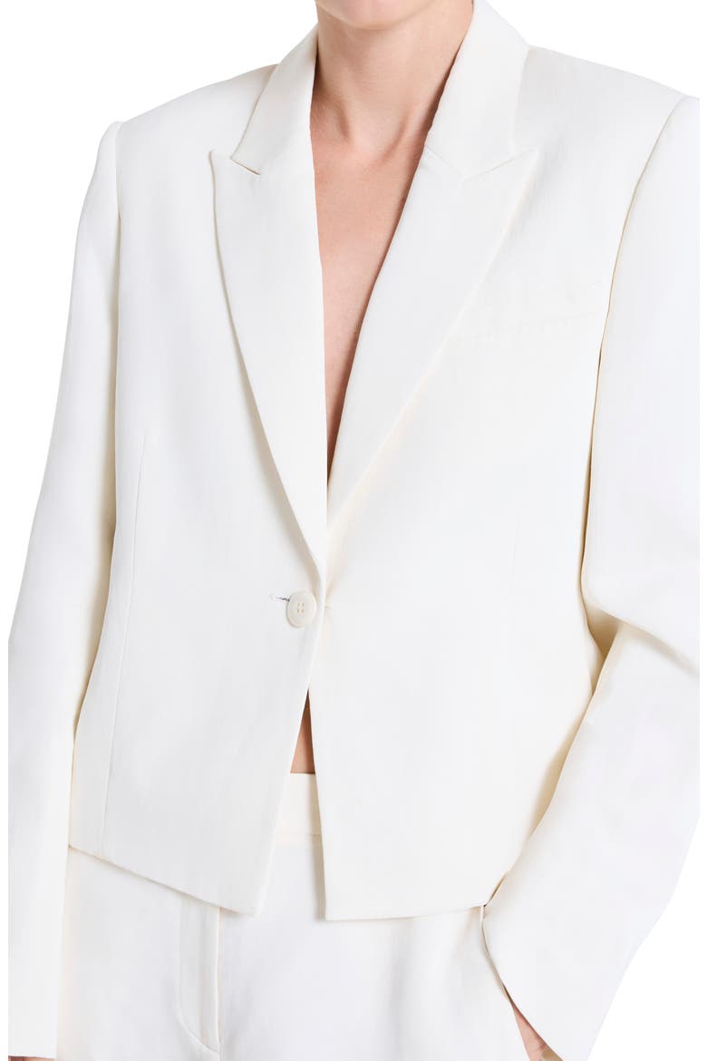 Sawyer Boxy Crop Blazer, Alternate, color, BONE