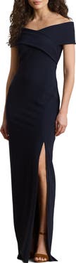 Lauren Ralph Lauren Off the Shoulder Faille Gown