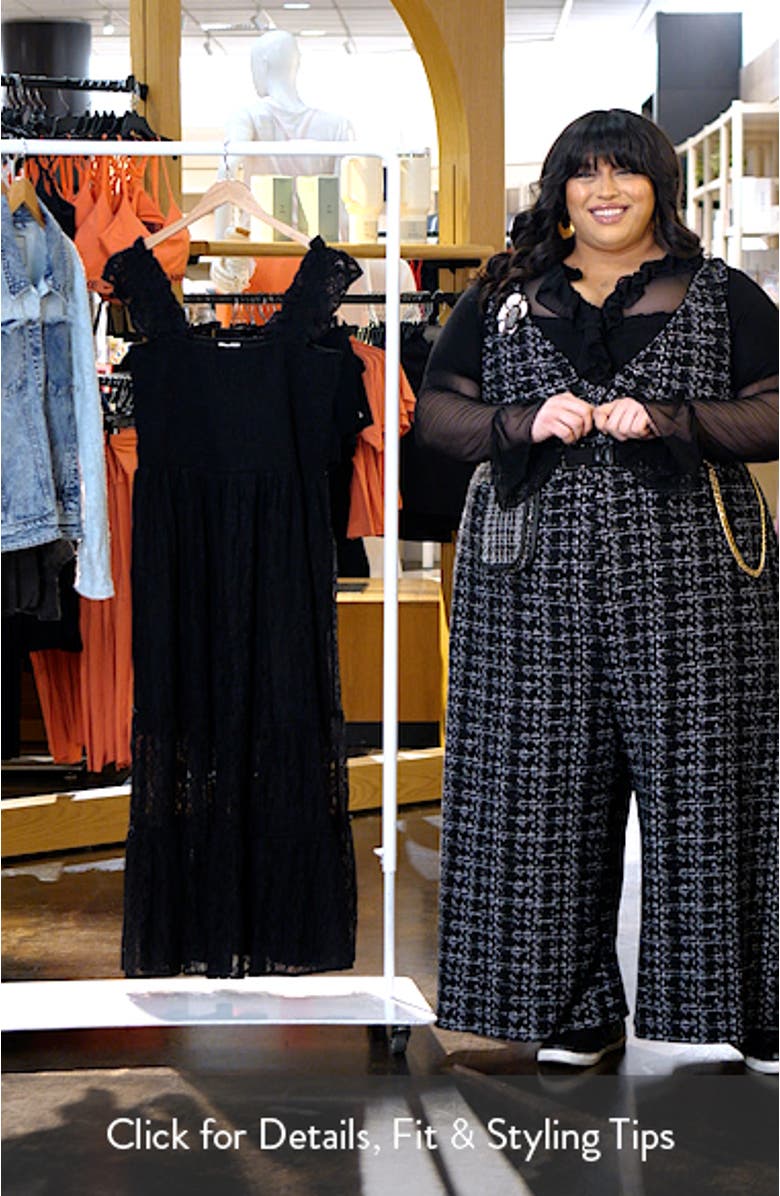 Lace Smocked Maxi Dress, sales video thumbnail