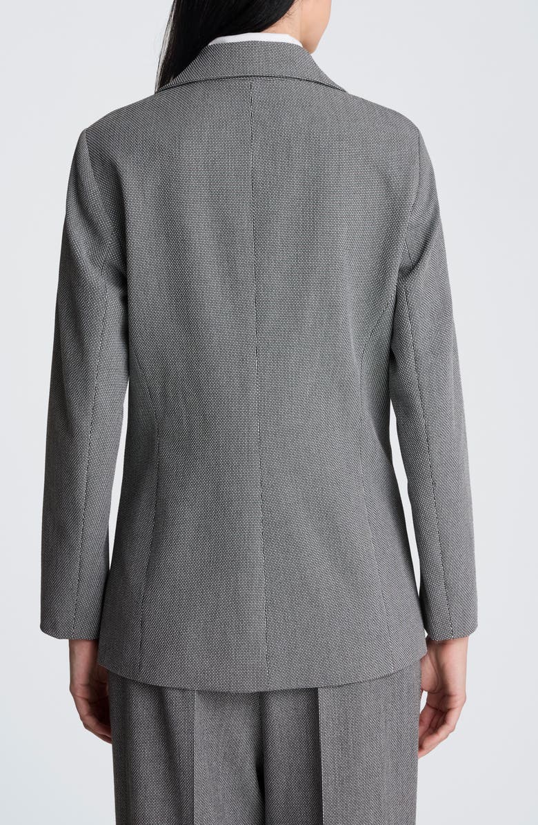 Kenneth Cole Blazer with Detachable Shirt Inset, Alternate, color, Black Multi/ Pure White