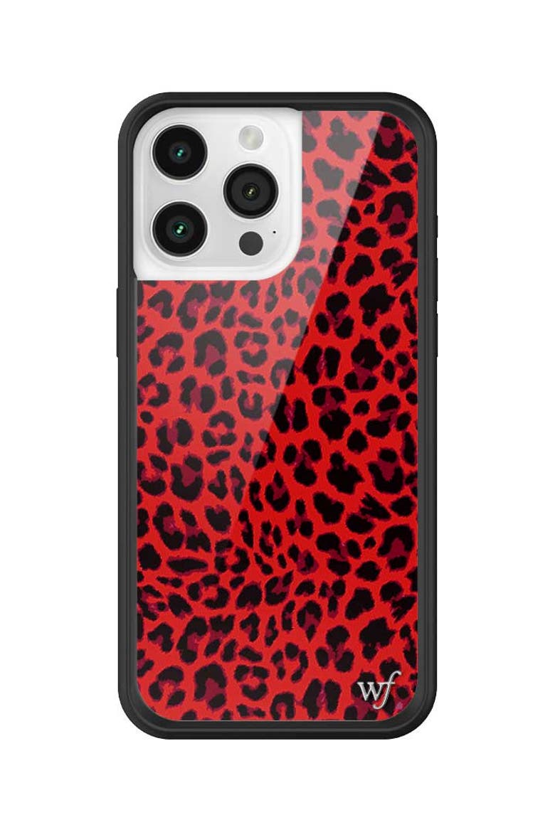 Meow | Red iPhone Case, Alternate, color, Red