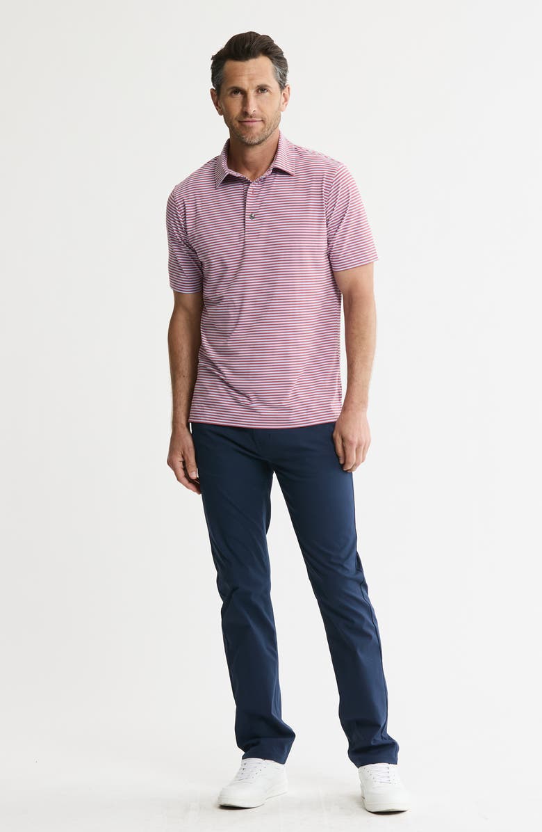 JACHS Performance Stripe Polo, Alternate, color, Red Stripe