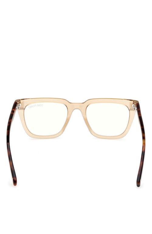 Tom Ford 50mm Square Blue Light Blocking Glasses