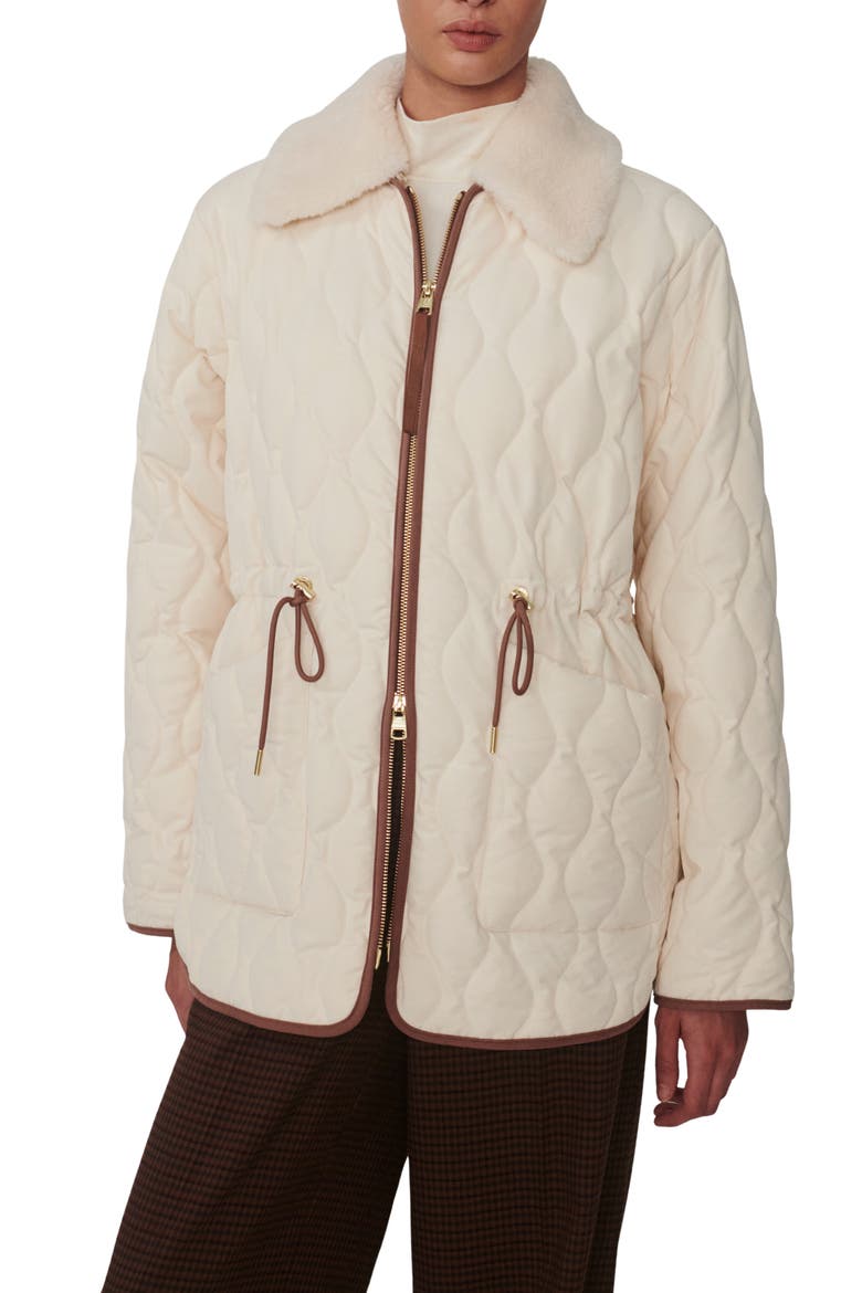 Bartley Quilted Jacket, Main, color, PARCHMENT
