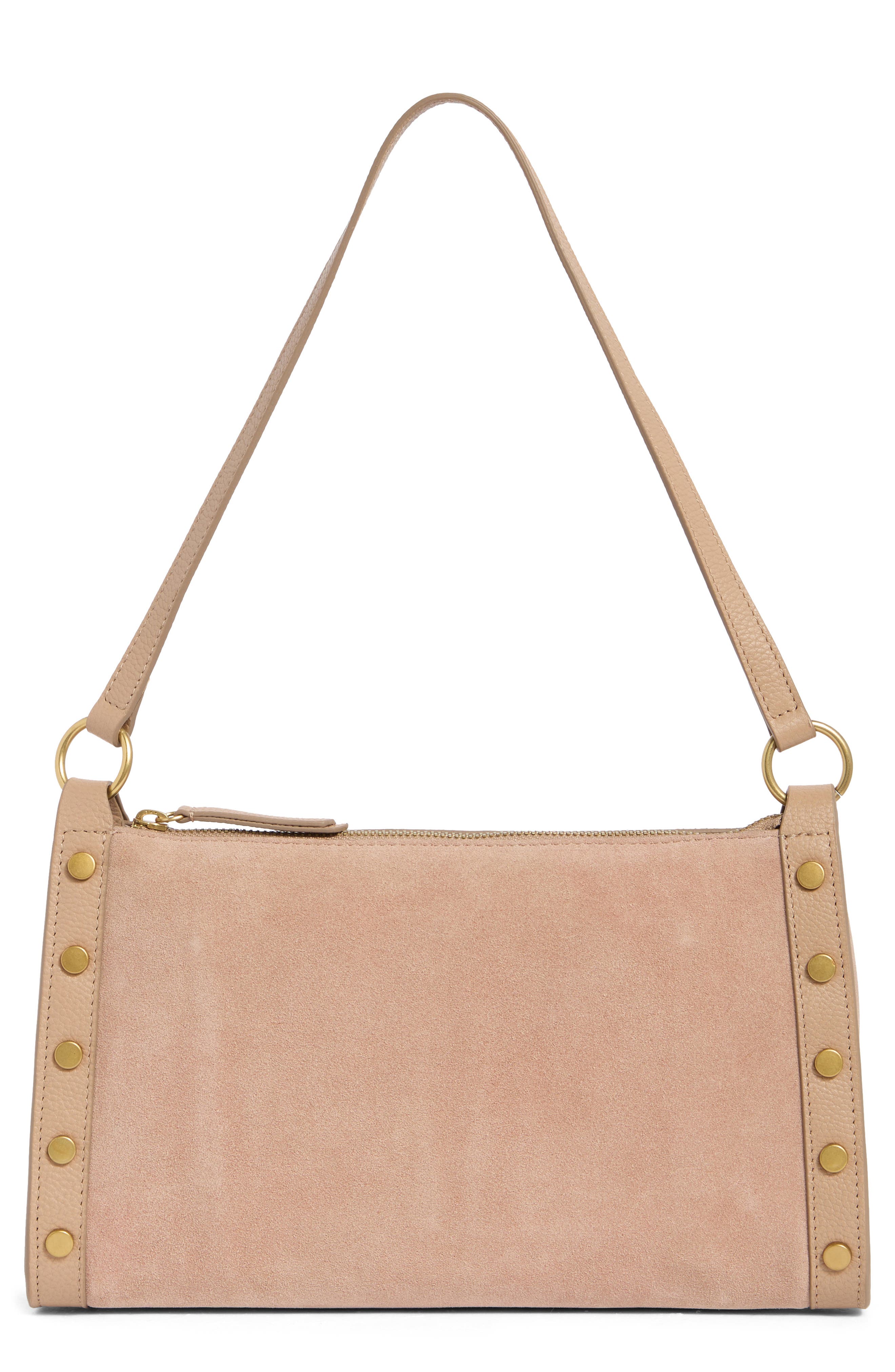 Vince Camuto Lisha Studded Leather Shoulder Bag