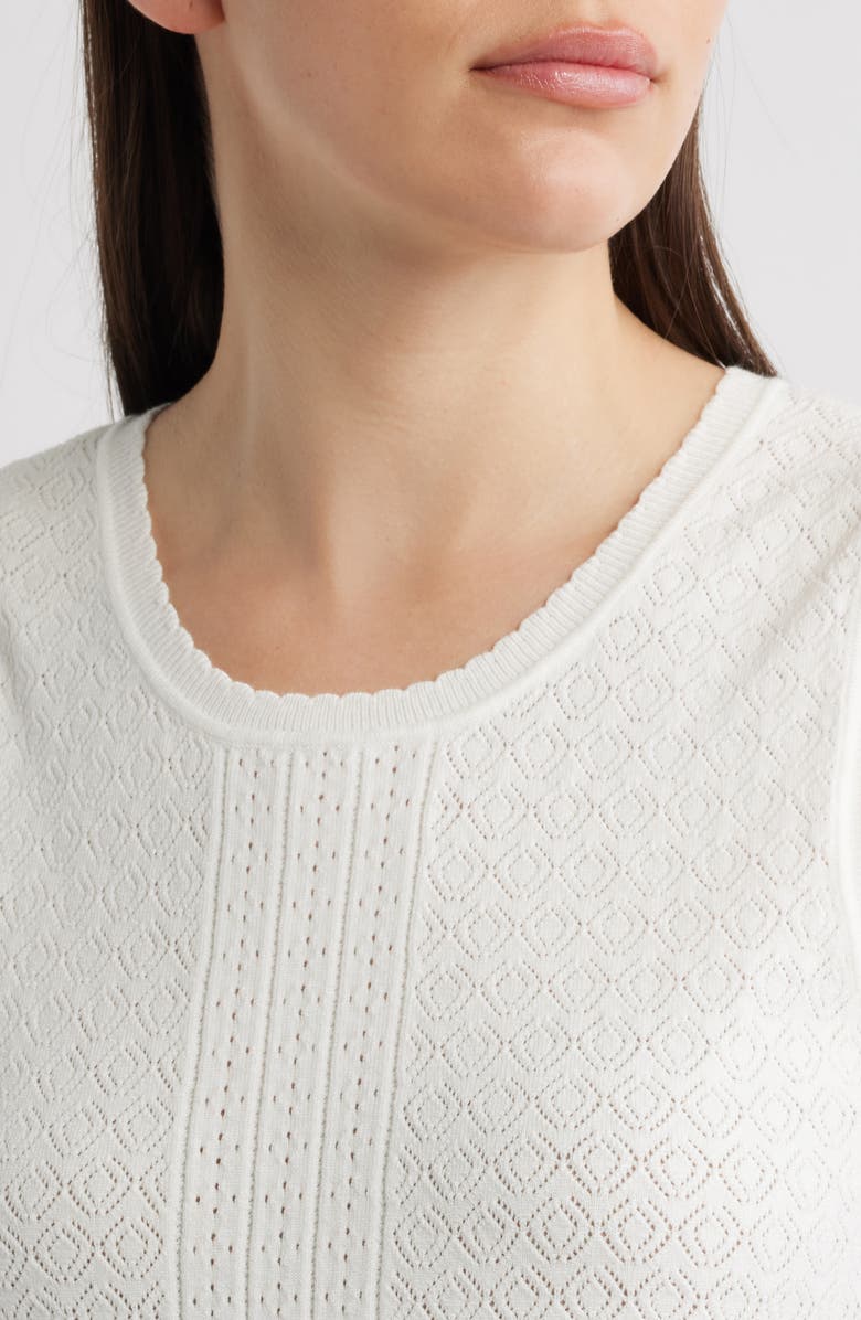 Elie Tahari The Steele Sweater Tank, Alternate, color, Ivory