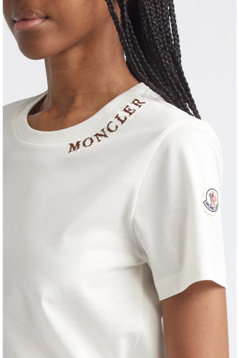 Logo Embroidered Cotton T-Shirt, Alternate, color, WHITE