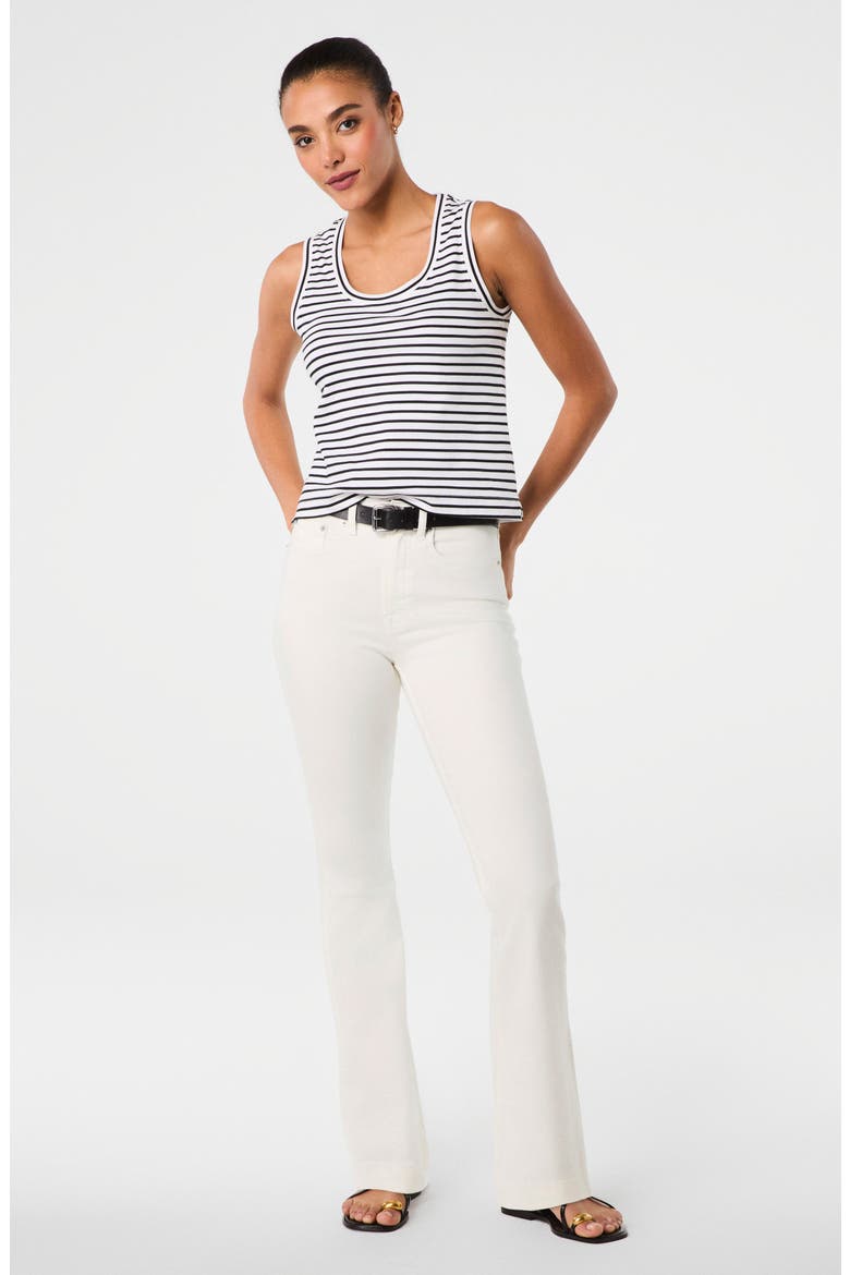 SPANXsculpt™ ReDefine High Rise Flare Jeans, Alternate, color, LINEN