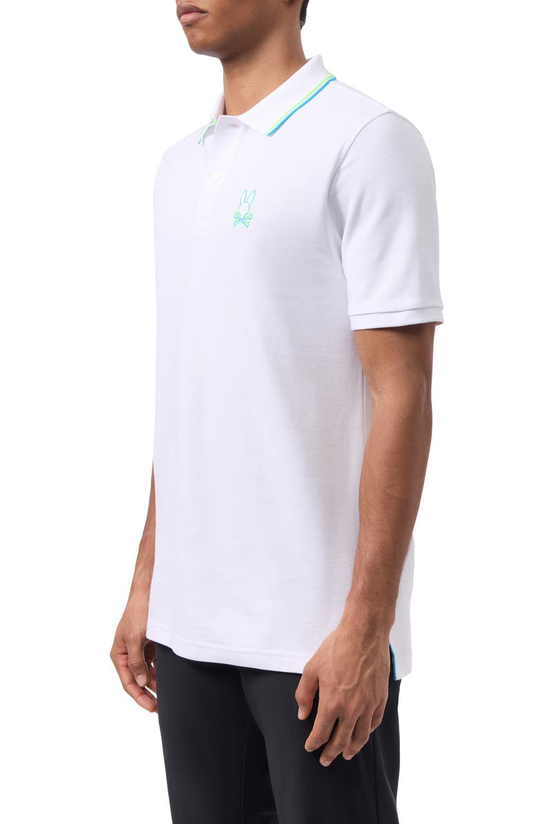Psycho Bunny Saratoga Piqué Knit Polo, Alternate, color, 