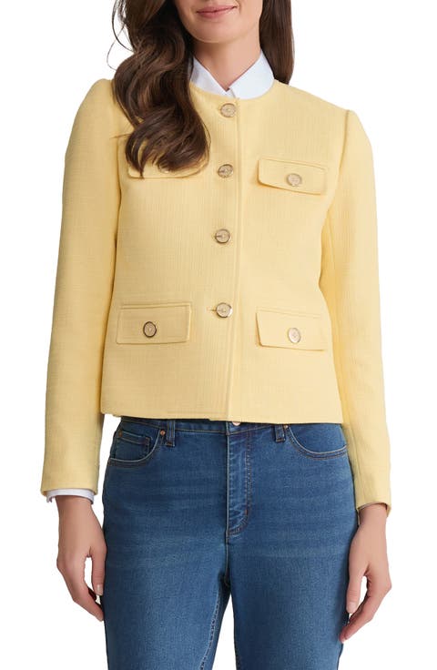 Flap Pocket Crop Jacket