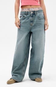 BDG Urban Outfitters Jaya Bandana Boxer Wide Leg Jeans