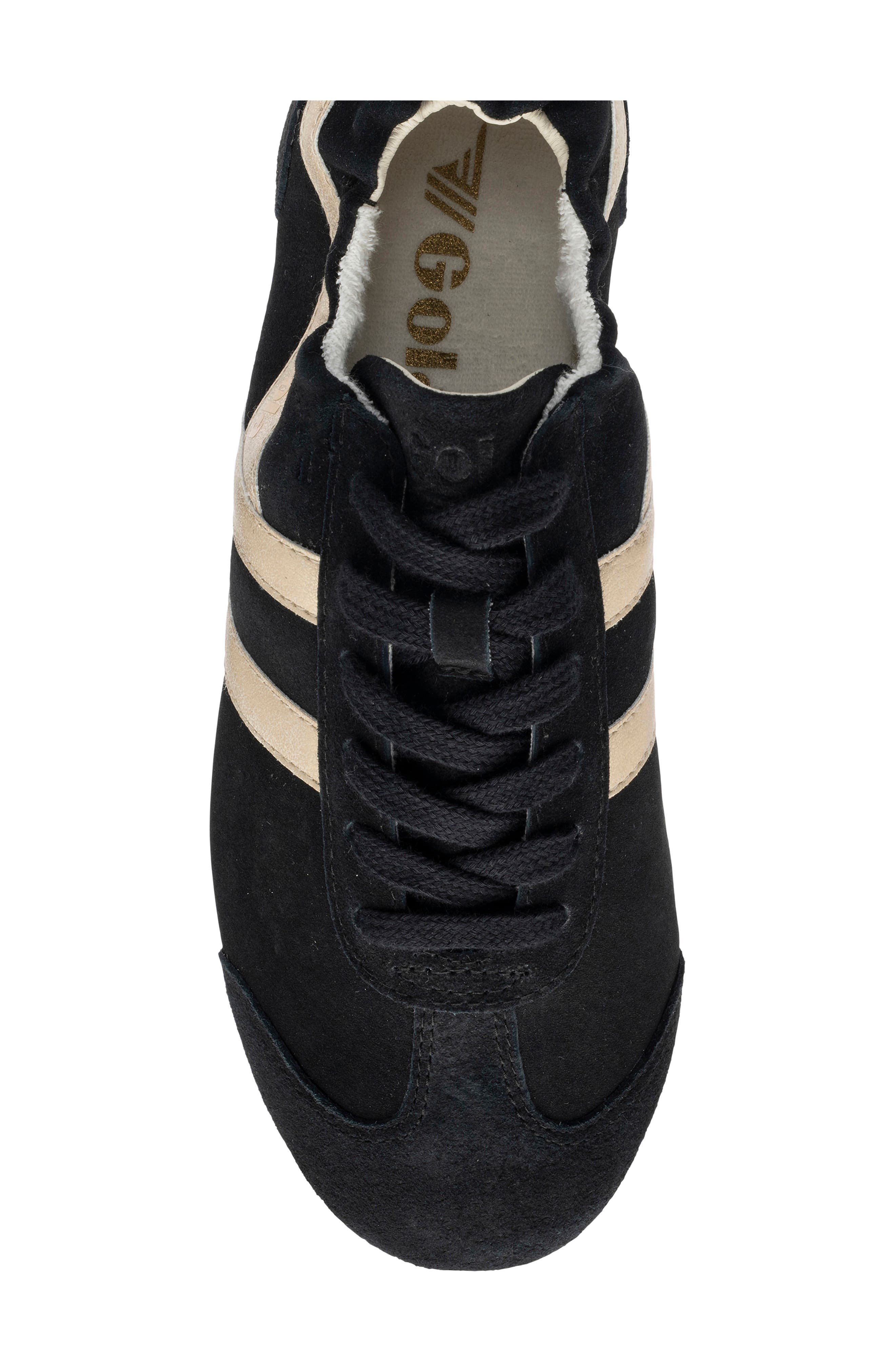 Aurora Leather Sneaker, Alternate, color, BLACK/ GOLD