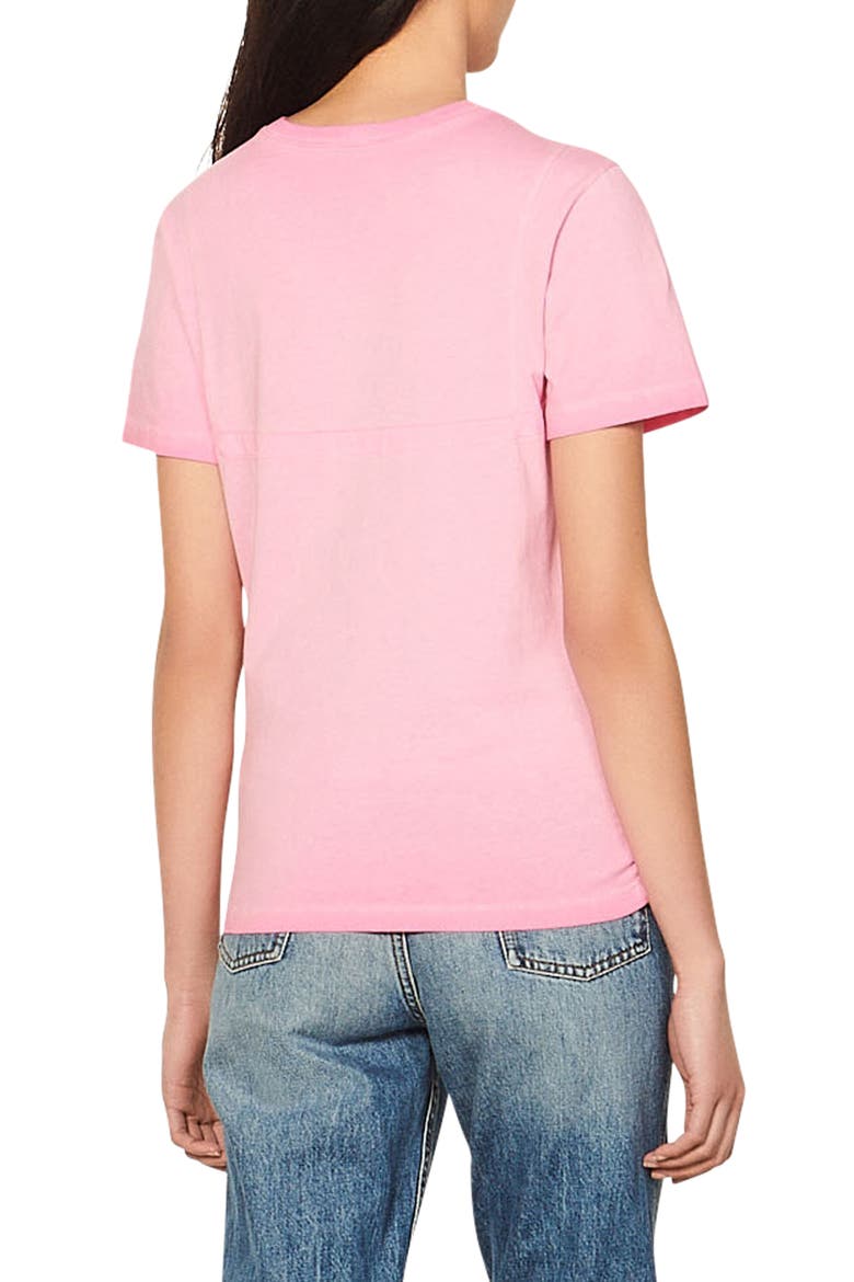 Lionel Center Ruched Cotton T-Shirt, Alternate, color, ROSE
