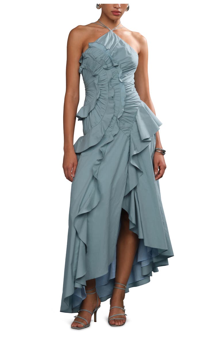 AMUR Ottavia ruffle dress, Alternate, color,