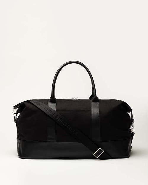 Want Les Essentiels De La Vie Want Les Essentiels Kelowna Organic Cotton Canvas Weekender Bag In Black