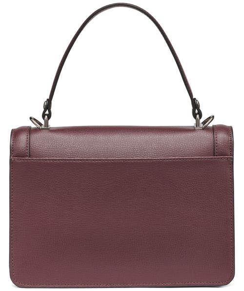Karl Lagerfeld Paris Simone Front Flap Crossbody In Burgundy